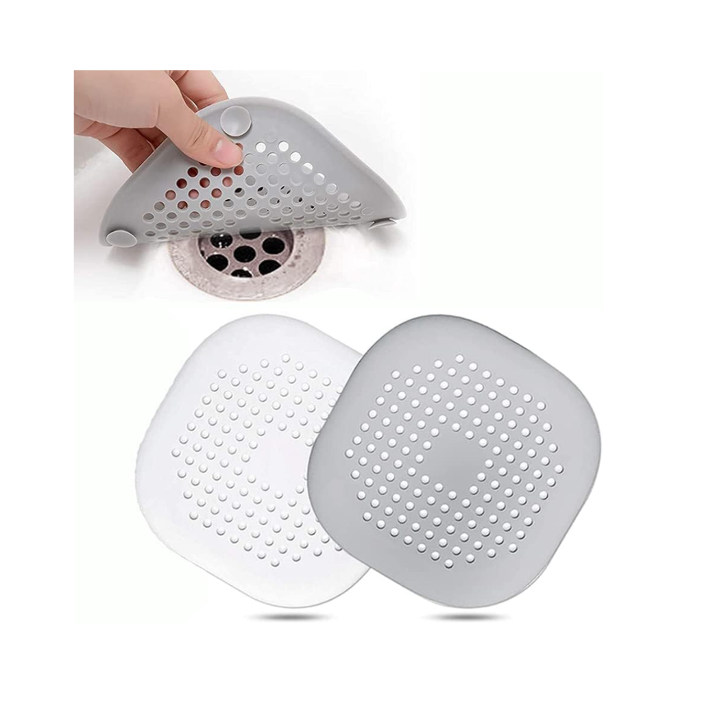 2 Stück Abflusssieb Silikon, Abflusssieb Dusche Haarfänger Badewanne Abflussabdeckung