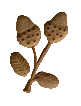 Springerlesmodel, Birnbaum Eichel 7x5cm