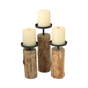 3er Set Kerzenständer