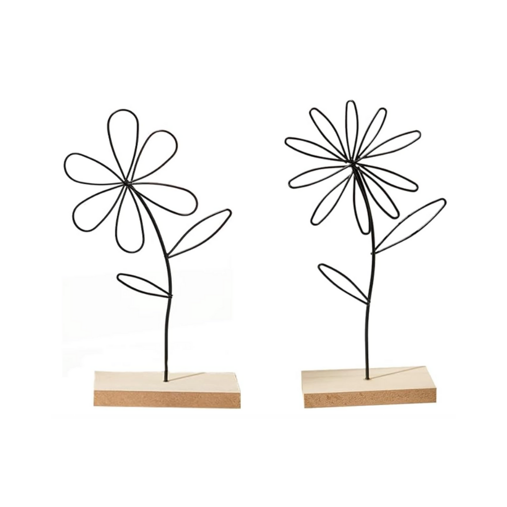 Aufsteller Blumen Vögel Deko Metall Gold,Deko Frühling Innen Holzdeko Hinstellendeko Fensterbank
