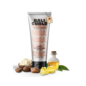 BALI CURLS Deep Repair Mask – Tiefenwirksame Haarmaske mit Sheabutter, Kokosöl & Avocadoöl für trockenes Haar 