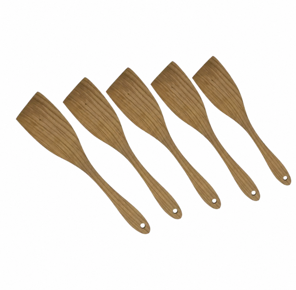 Pfannenwender aus Kirschholz 30 cm - 5er Bundle