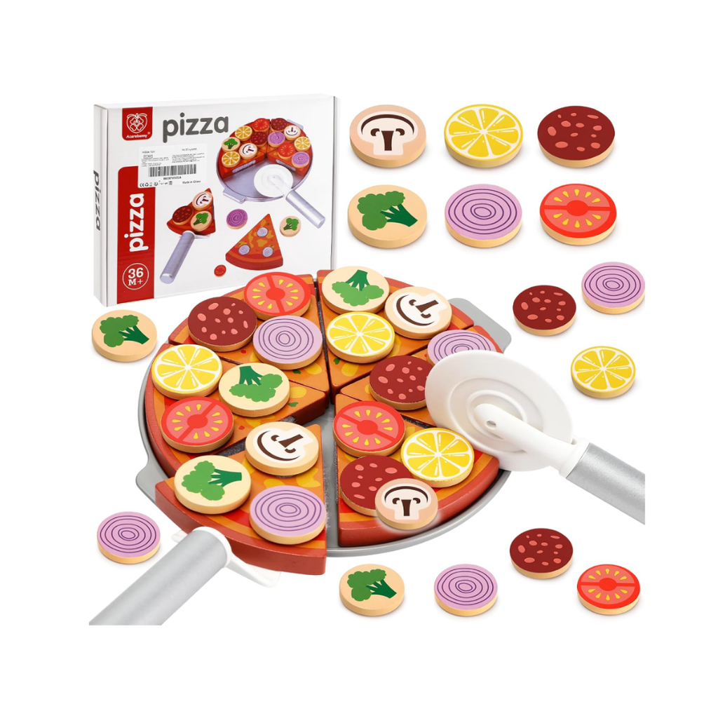 Pizza Kinderküche Zubehör Holz