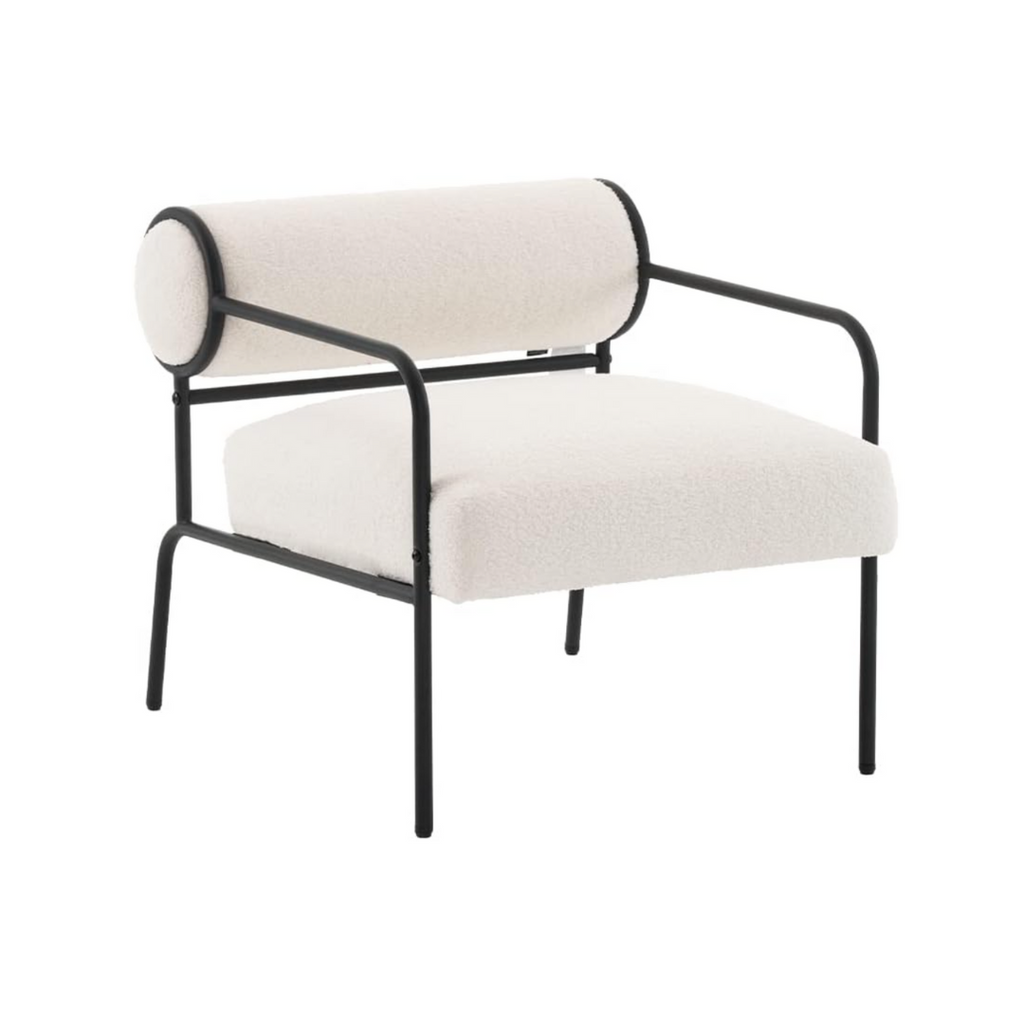 Sessel Loungesessel Kleines Sofa Lammwolle Modern Design Teddy Sessel
