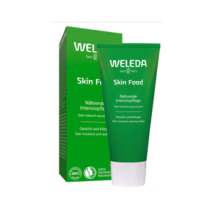 WELEDA Bio Skin Food Feuchtigkeitscreme 75ml - reichhaltige Naturkosmetik Hautpflege SkinFood Hautcreme zur Pflege von sehr trockener Haut