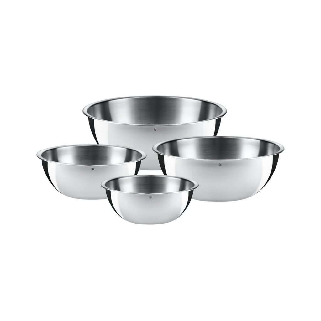 WMF Gourmet Schüsselset 4-teilig, Edelstahl Schüsseln für die Küche 1,0l - 3,5l