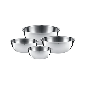WMF Gourmet Schüsselset 4-teilig, Edelstahl Schüsseln für die Küche 1,0l - 3,5l