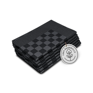 ZOLLNER 6er Set Geschirrtücher Baumwolle in 65x65 cm - extrem saugstarke und robuste Küchentücher