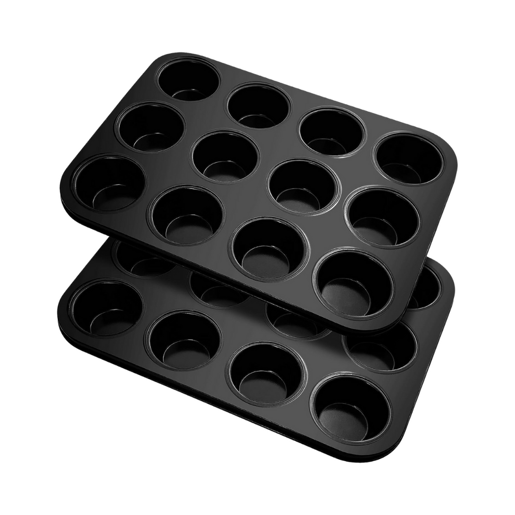 Fousenuk - Muffinform, 2er-Pack Karbonstahl