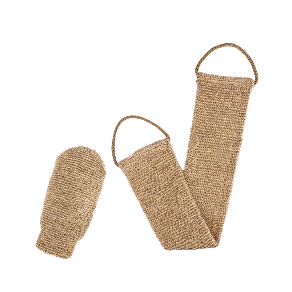 GoldOars - Rückenschrubber mit Massagehandschuh 