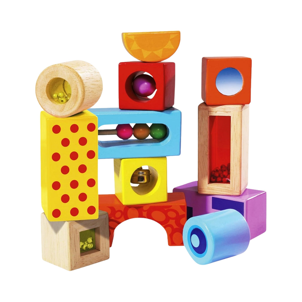 Eichhorn - 12 bunte Holzbausteine