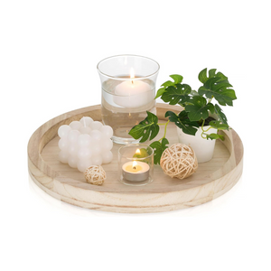 Holztablett rund 30 cm