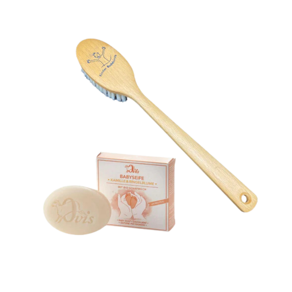 Kinderbadebürste und Seife-Set, 2-teilig