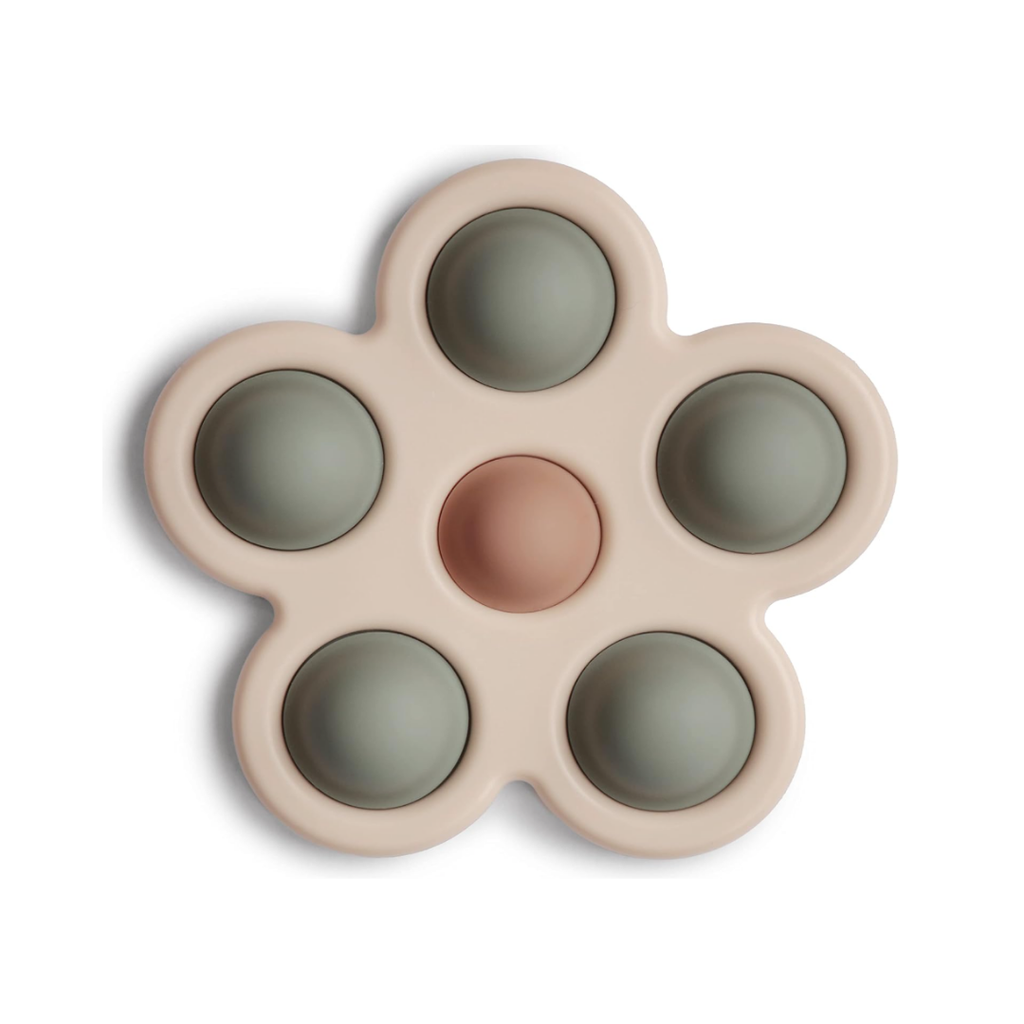 mushie Blume Pressspielzeug für Kinder & Babys | Sensorisches Spielzeug | Konzentration & Aufmerksamkeit