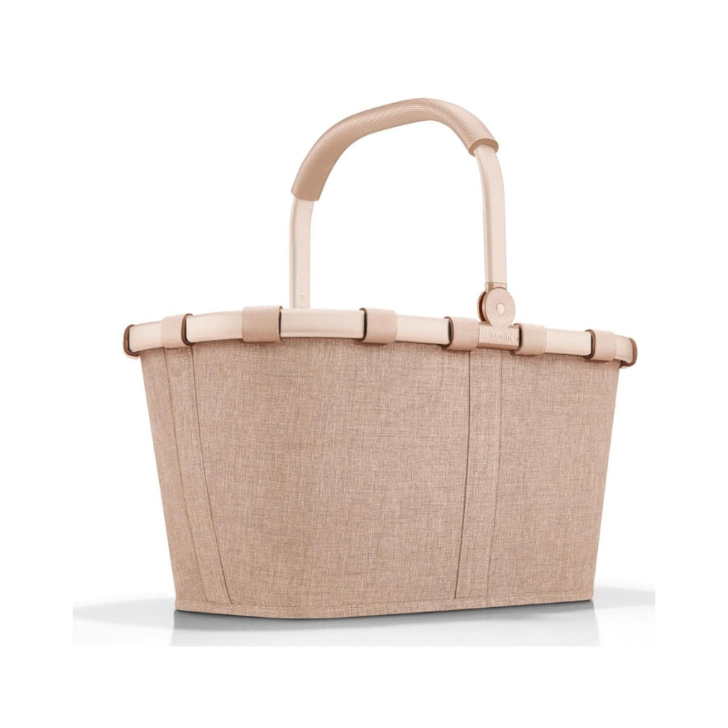 reisenthel carrybag twist coffee– Stabiler Einkaufskorb mit viel Stauraum und praktischer Innentasche – Elegantes und wasserabweisendes Design