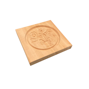 Springerlesmodel, Birnbaum, 11x11 cm Motiv Blumenstrauß