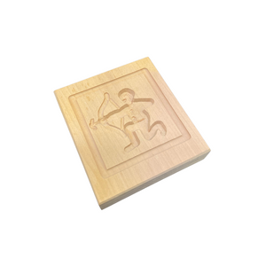 Die Holzwarenfabrik- Springerlesmodel, Birnbaum 7x7 cm/1 Bild Motiv Sternzeichen Schütze