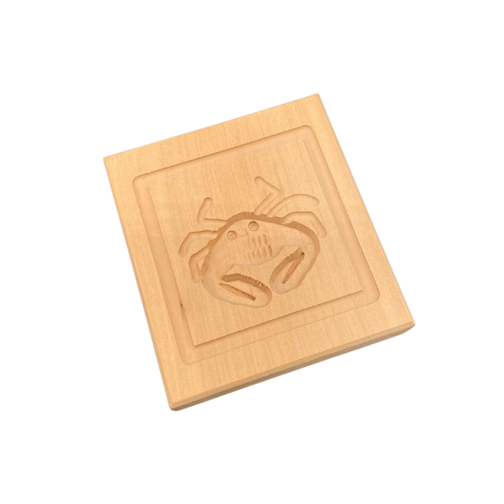 Die Holzwarenfabrik- Springerlesmodel, Birnbaum 7x7 cm/1 Bild Motiv Sternzeichen Krebs 
