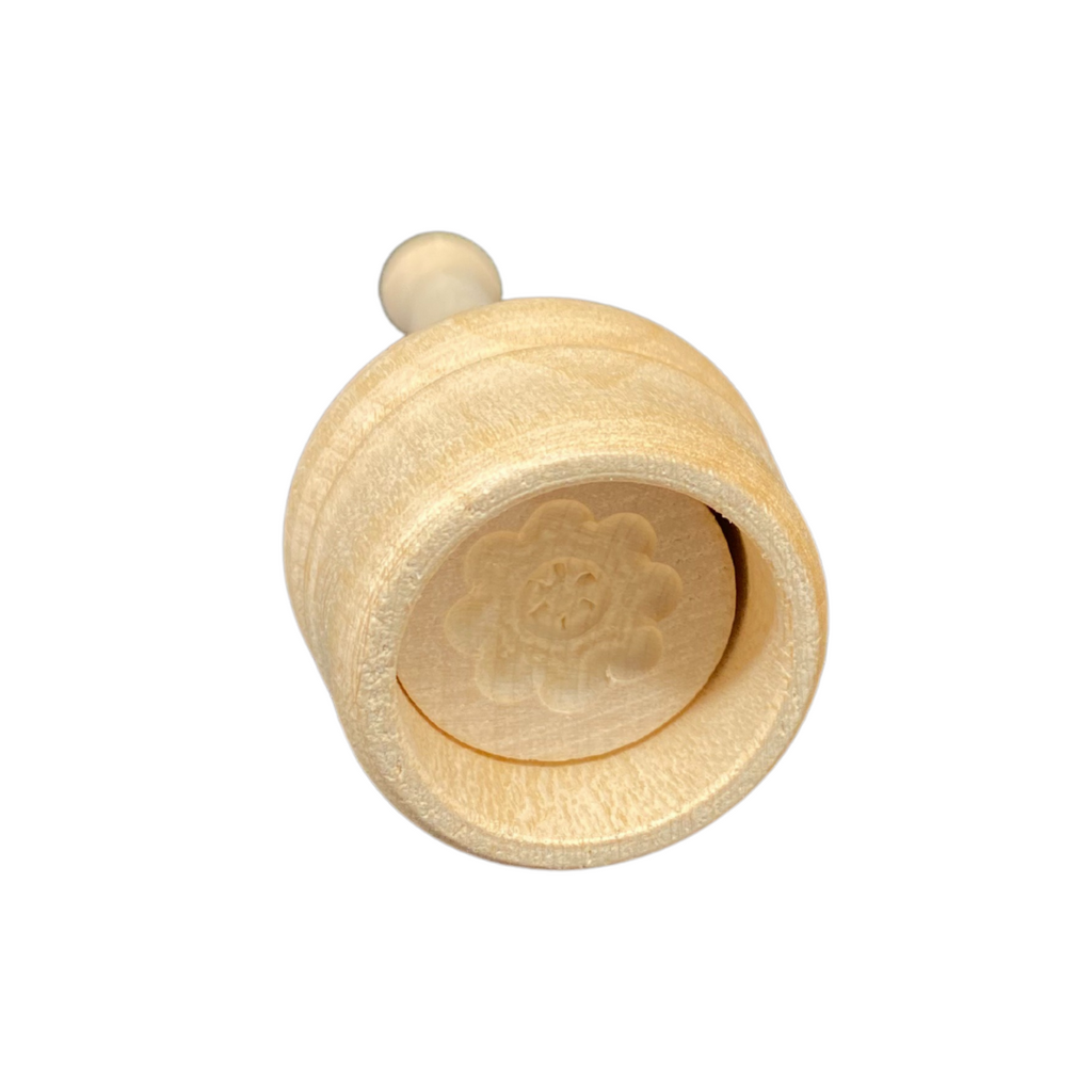 Die Holzwarenfabrik Durchstoßbutterförmchen, 10 g, Motiv Blumenkranz