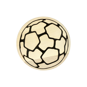 Die Holzwarenfabrik Holzteller mit Fußball Eiinbrand 22 cm 