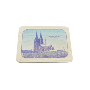 Postkarte, Buche, Motiv Kölner Dom