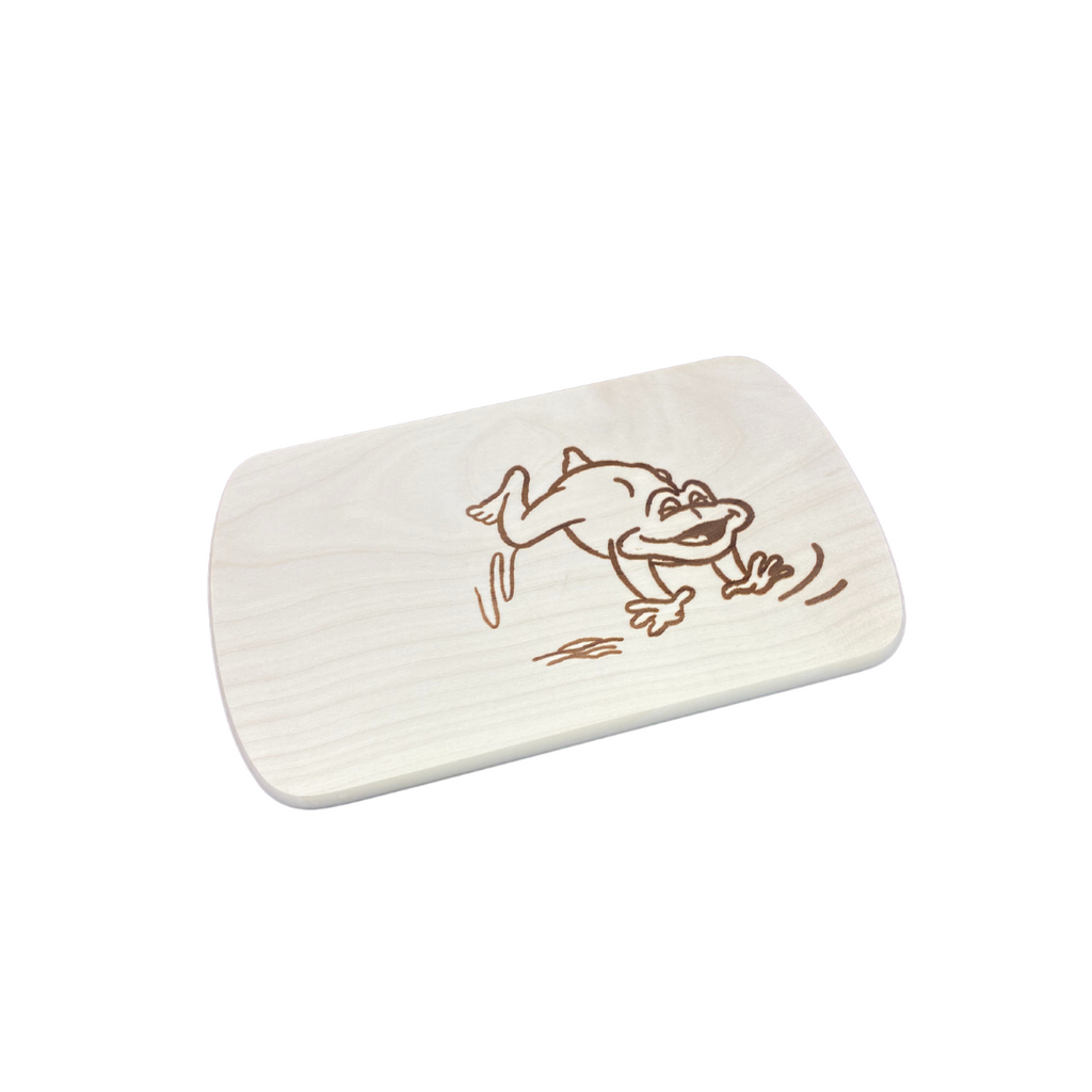 Die Holzwarenfabrik Frühstücksbrettchen mit Motiv Frosch