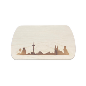 Die Holzwarenfabrik Frühstücksbrett Ahorn "Skyline Köln"