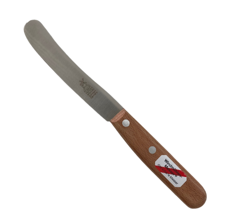 Windmühlenmesser Frühstücksmesser, Buckelsmesser Griff Rotbuche