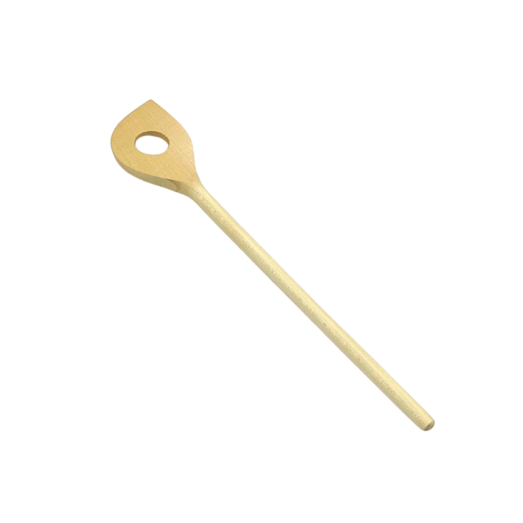 Kochlöffel Ahorn mit spitzer Kelle und Loch (35 cm)