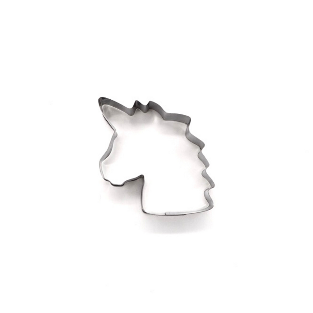 Städter Ausstechform Einhornkopf Edelstahl 8 cm